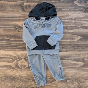 OshKosh B'gosh Gray and Black Jogger Sweatpants